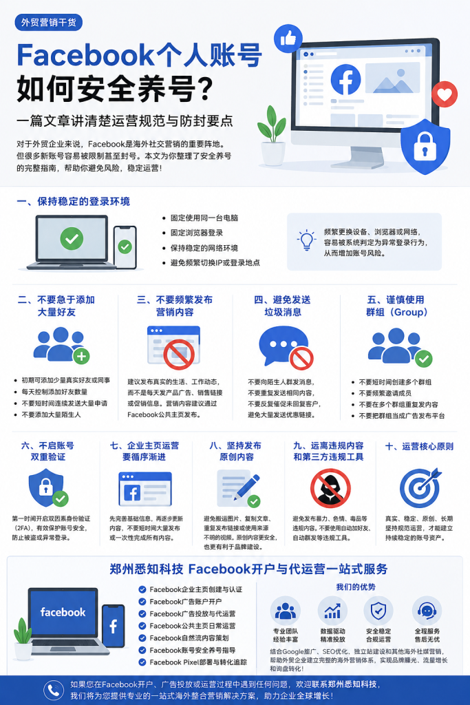 Facebook怎么养号
